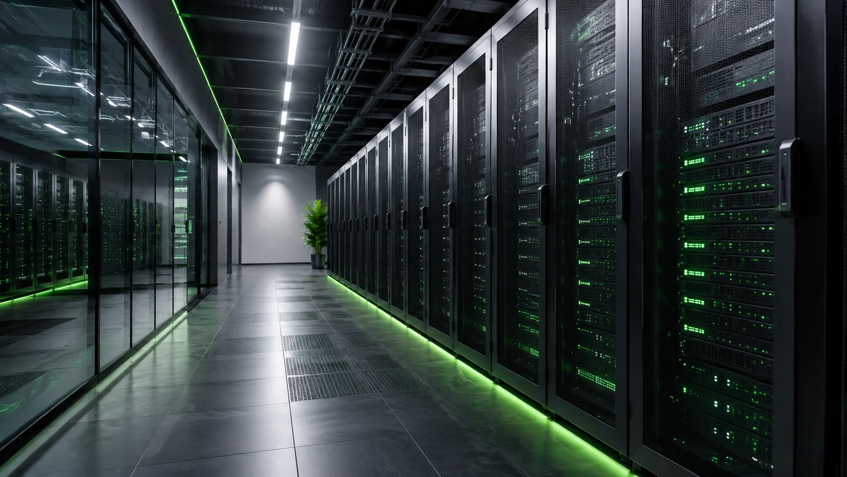 Serverracks in einer Datacenter-Umgebung